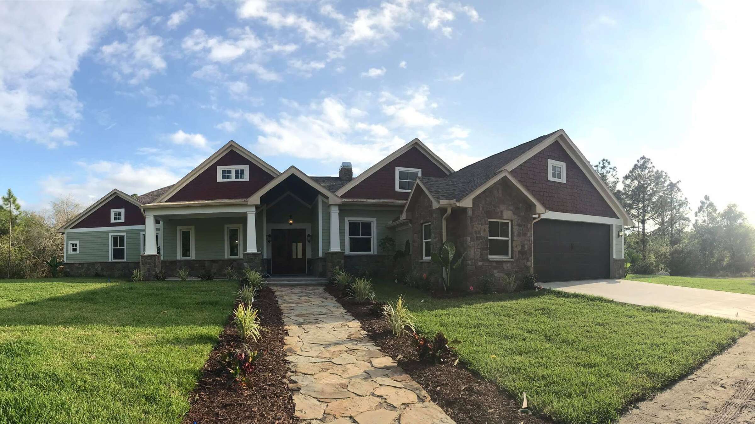 Craftsman-style custom home built by Beach Star Construction