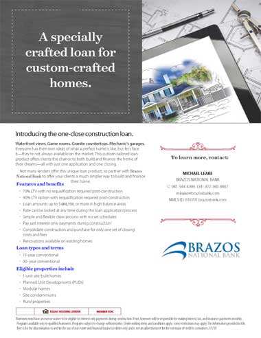 Construction Loan Financing Sarasota